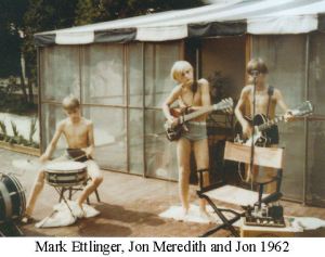 mark-ettlinger-jon-meredit-jpd-1962 Evidence from Jon's scrapbook shows he was playing music in 1962, when he was about 10 years old.