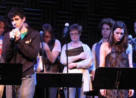 Damon  Daunno, left, as Romeo and Kelli Barrett as Juliet