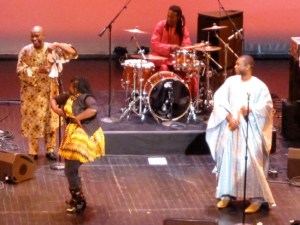 One of the dancers from the audience.