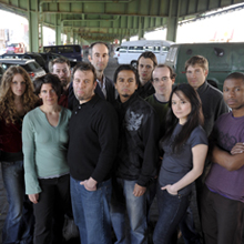 The co-conspirators in Asphalt Orchestra, which makes its world premiere at Lincoln Center Out of Doors tomorrow.