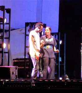 Lawrence Stallings and de'Adre Aziza.