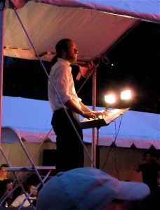 Section leader Seth Olinsky, guitarist in the indie rock band Akron/Family.