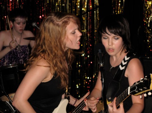 Care Bears on Fire: Izzy, Jena and Sophie at Cake Shop on the Lower East Side last month. (Copyright 2009 Steven P. Marsh)