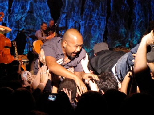 Decemberists Crowd Surf Marcel, meet Richard. Marcel, a front-of-house engineer, and Richard, a soundman, went crowd-surfing to a waltz from the band after a lottery ball was chosen with that command.