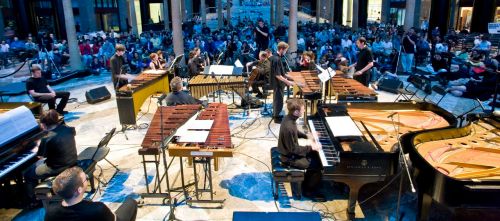 Grand Valley State University New Music Ensemble at (Le) Poisson Rouge in NYC.