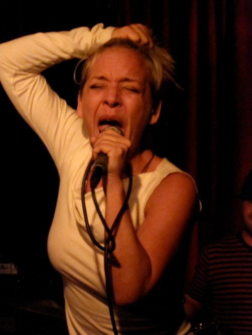 The Choke's singer Cameron Eve threatened to launch off the stage.