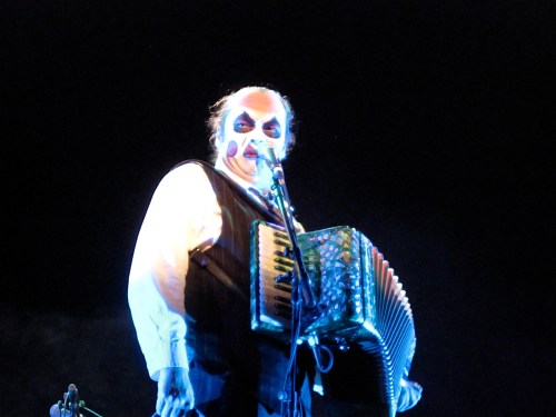 Martyn usually leaves his hat on.