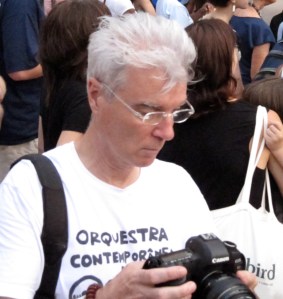 Annie Clark aka St. Vincent at Lincoln Center Out of Doors premiere of her work with David Byrne for Asphalt Orchestra. © 2010, Steven P. Marsh