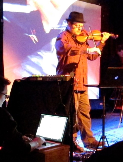 Todd Reynolds at Littlefield's, Feb. 13, 2011. © 2011 Steven P. Marsh