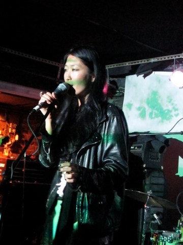 Jihae performs at the Mercury Lounge in 2012. (Photo © 2012, Steven P. Marsh)