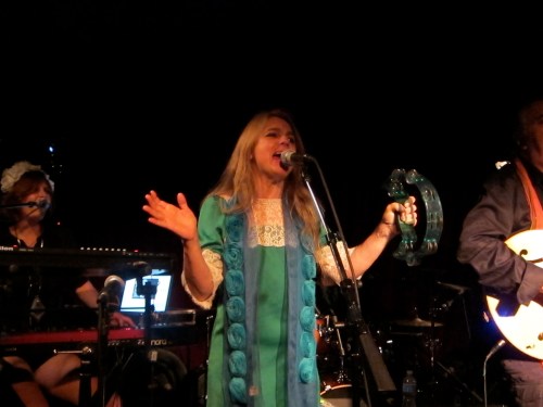 Os Mutantes singer Esmeria Bulgari performs at Maxwell's, Hoboken, N.J., on June 28, 2013. (Photo © 2012, Steven P. Marsh)