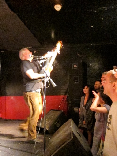 Jon Langford shreds at Maxwell's. (Photo © 2013, Steven P. Marsh)