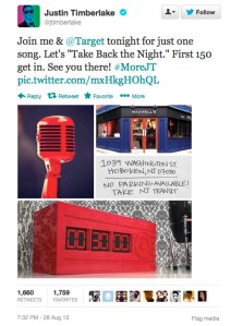 Justin Timberlake's Maxwell's tweet.