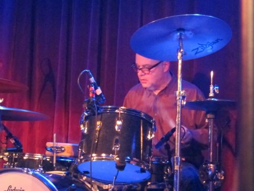Stan Demeski concentrates on his rock-solid beat.