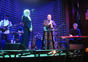 Jared Michael Nickerson, Tammy Faye Starlite, Craig Hoek, and David Dunton (Ron Metz on drums is hiding behind Hoek) at Joe's Pub on May 13, 2014. (Photo © 2014 Steven P. Marsh/willyoumissme.com)
