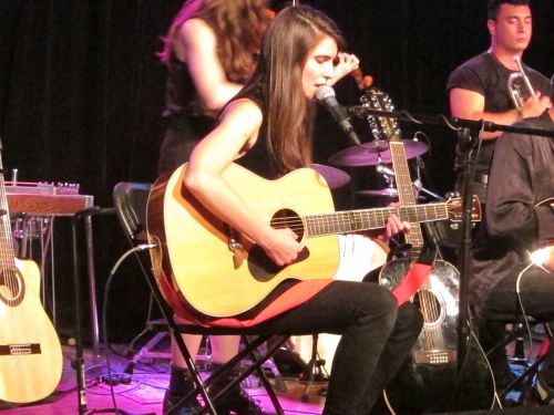 Mother Falcon's Claire Puckett at Brooklyn's Littlefield on Tuesday, June 24, 2014. (Photo © 2014, Steven P, Marsh/willyoumissme.com)