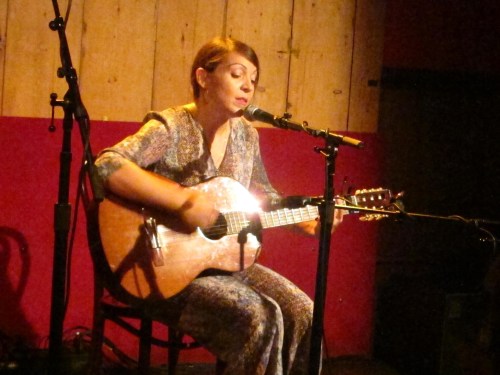 Amy Bezunartea performs at Rockwood Music Hall Stage 3 on Sept. 1, 2015. (© 2015, Steven P. Marsh/willyoumissme.com)