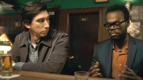 Adam Driver and William Jackson Harper in 
